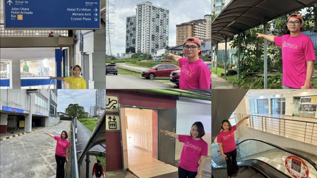 LRT asia jaya to gizmofix millennium square